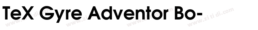 TeX Gyre Adventor Bo字体转换